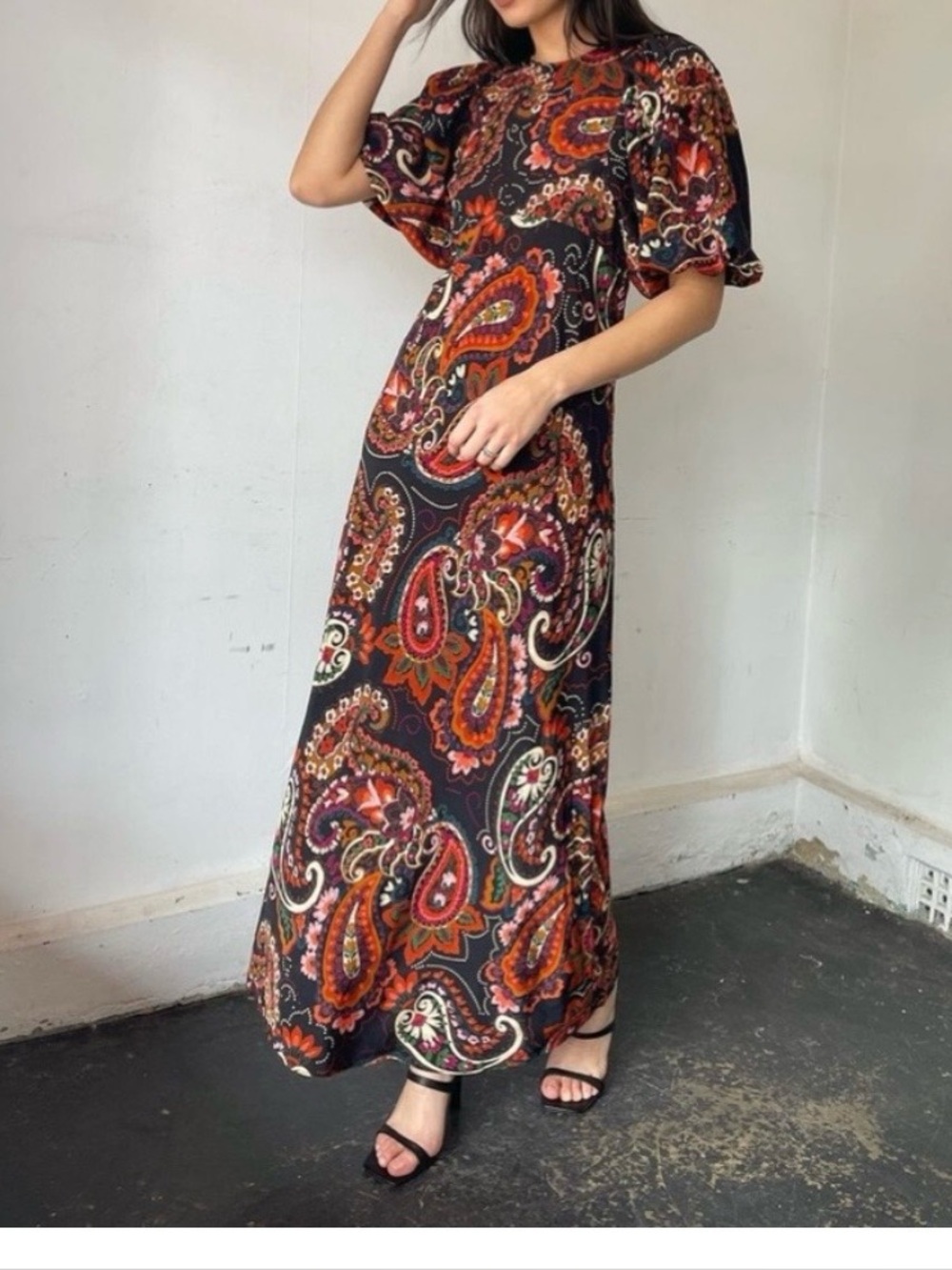 Anthropologie Kachel Puff Sleeve Dress